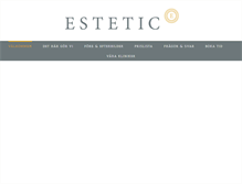 Tablet Screenshot of estetic.se